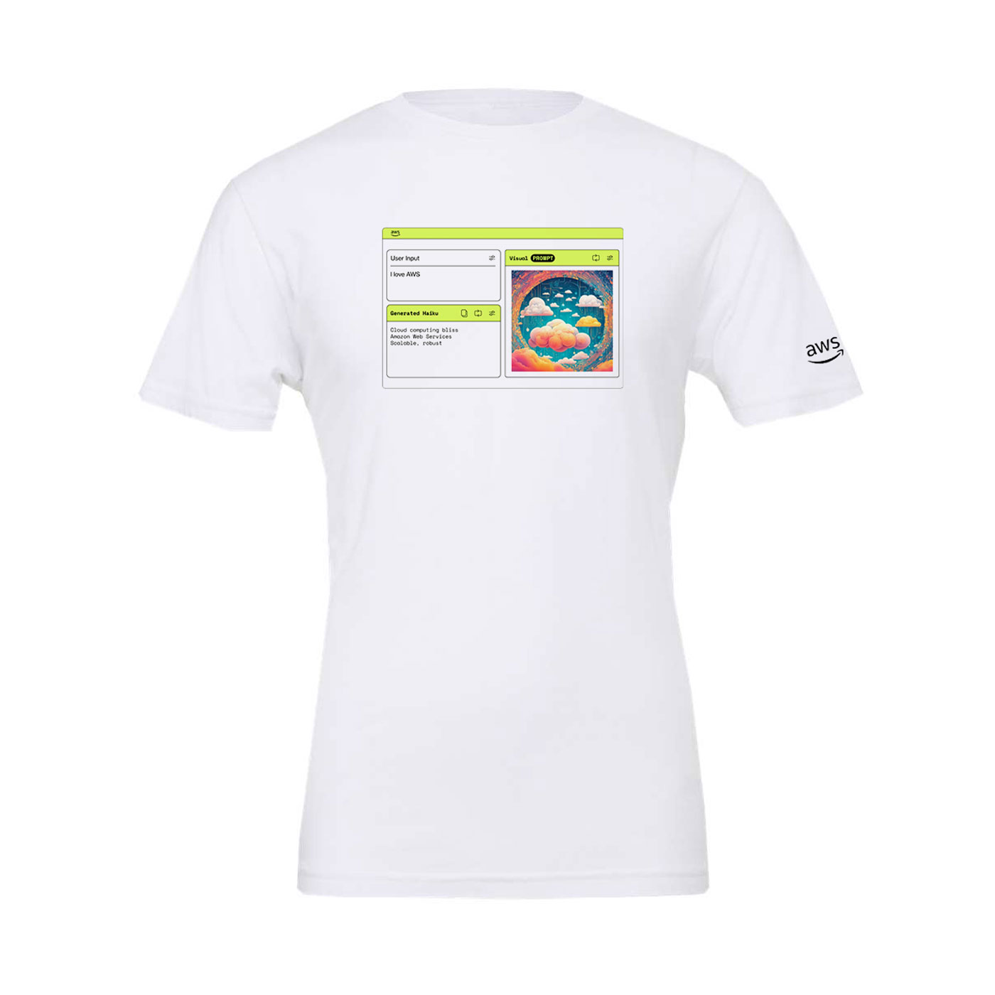 AWS GENAI T-Shirt - White