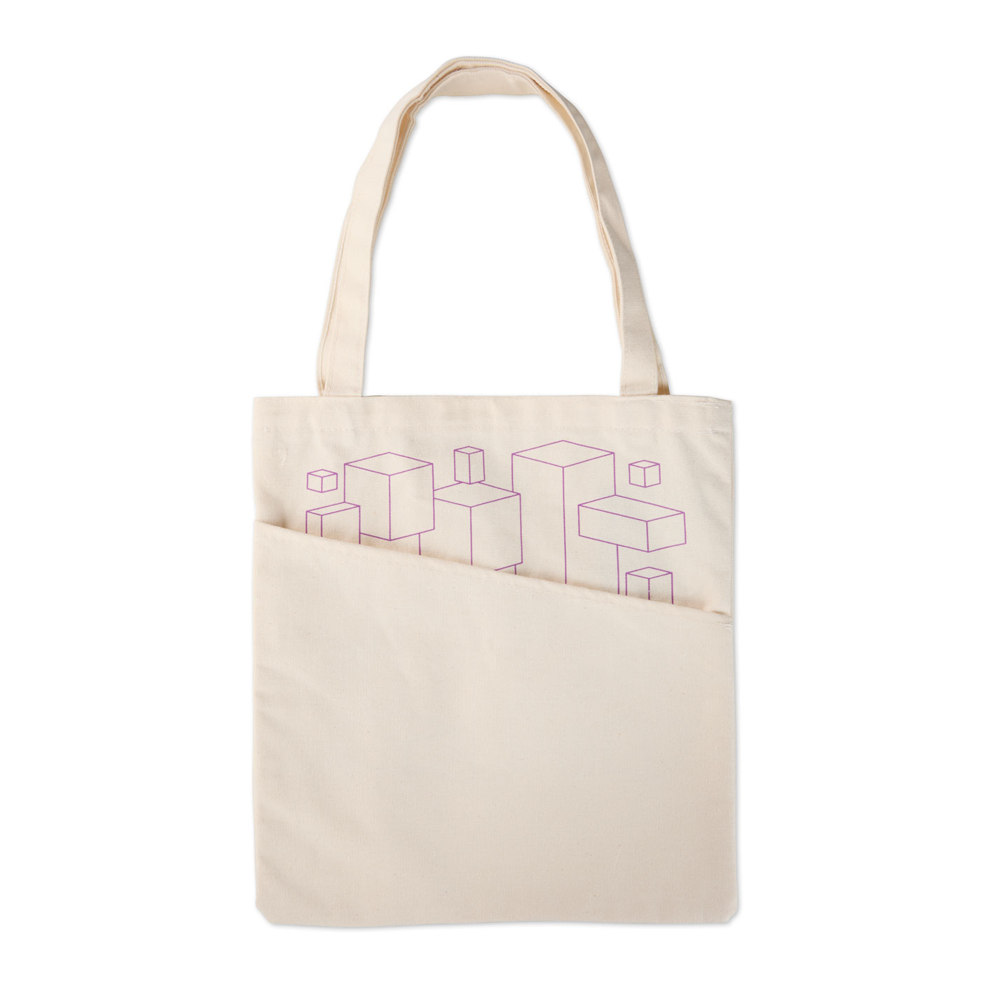 AWS Block Pocket Tote - Natural